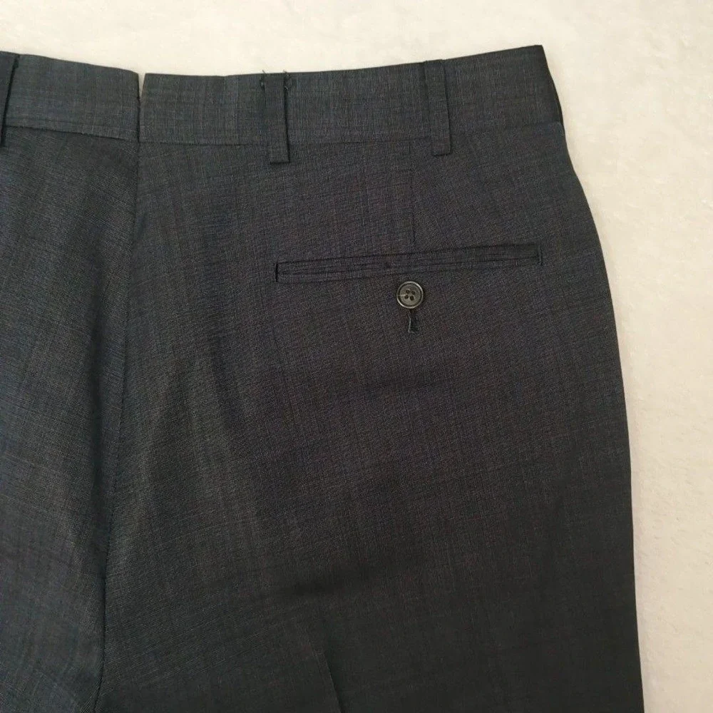 Brooks Brothers Pants Men 34x34 Gray Fitzgerald 1818 Slim Wool Mohair Dress Suit